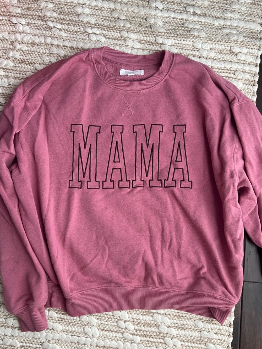Grayson Threads MAMA Crewneck Sweatshirt - Dusty Rose Pink